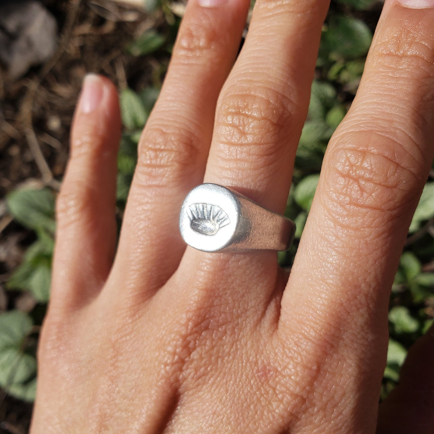 Potsticker wax seal signet ring