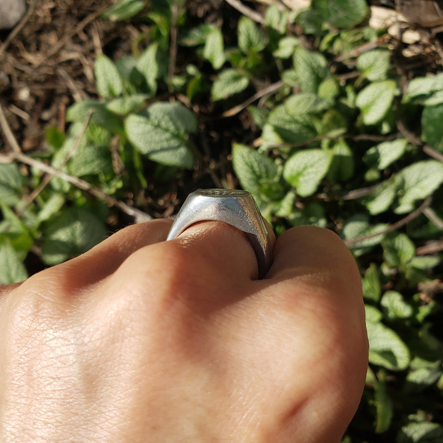 Potsticker wax seal signet ring