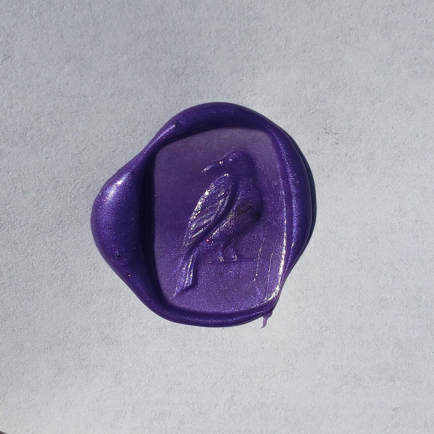 Raven wax seal signet ring