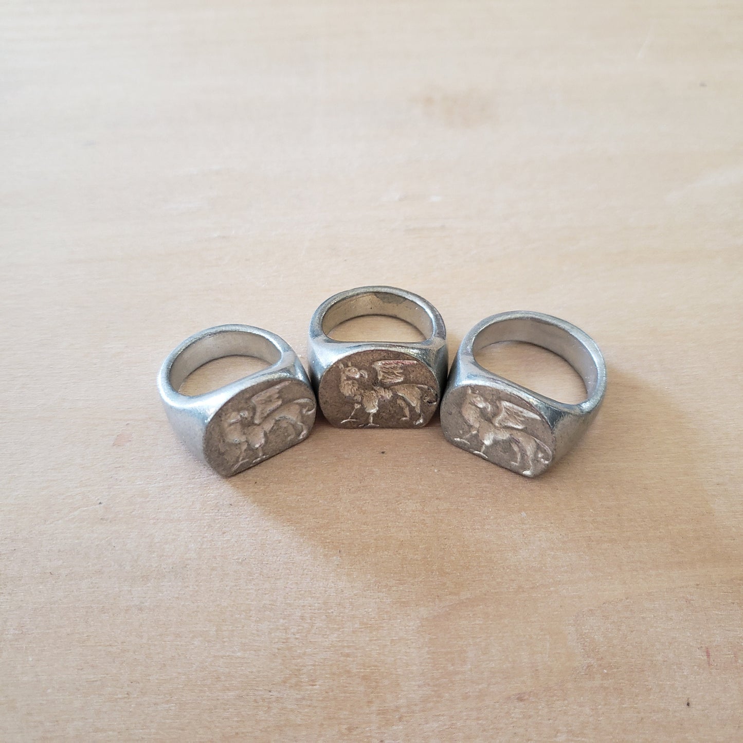 Griffin wax seal signet ring