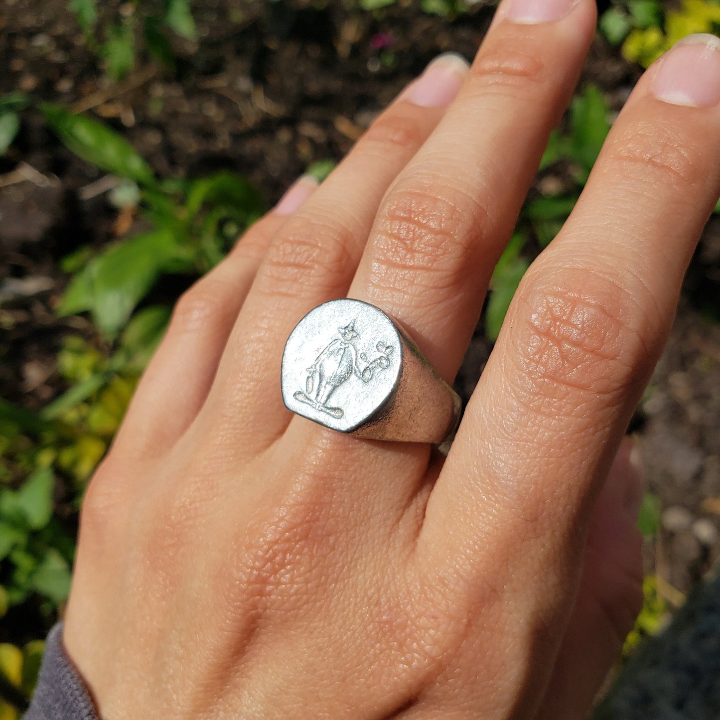 Balloon animal clown wax seal signet ring