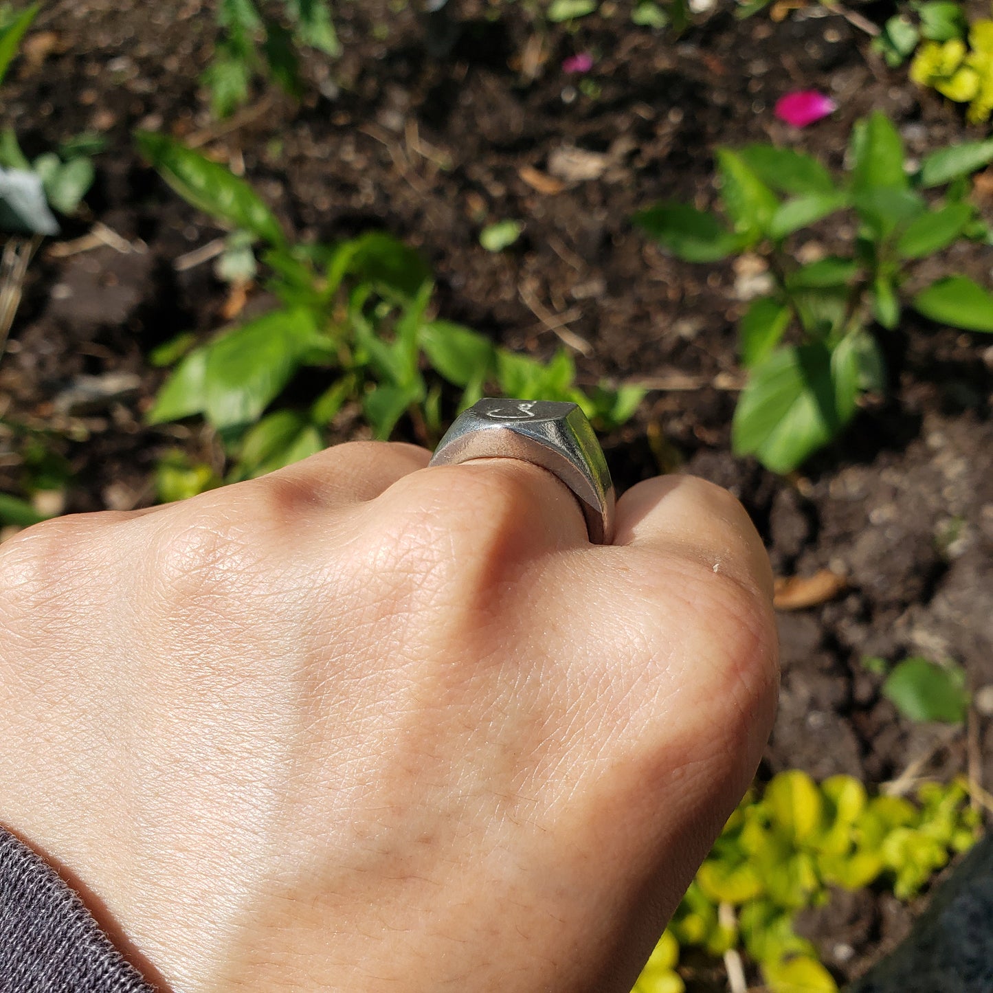 fish hook wax seal signet ring