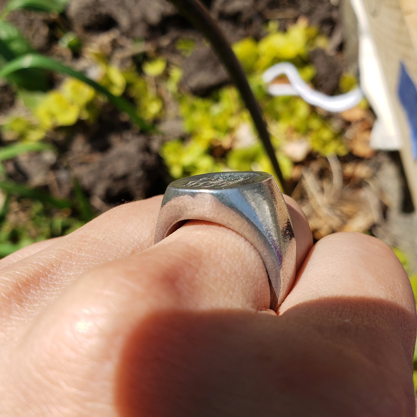 Jellyfish wax seal signet ring