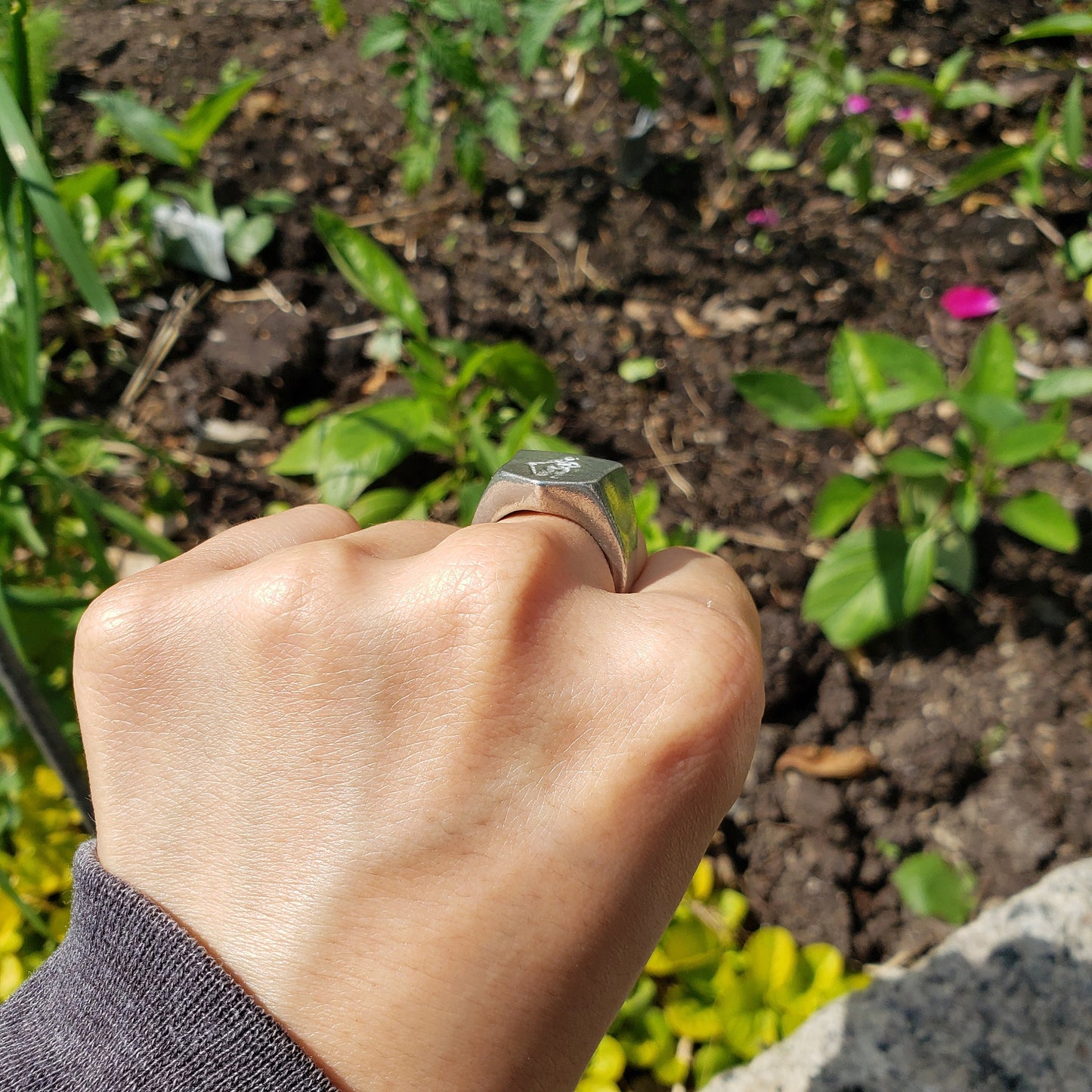 Lady Justice wax seal signet ring