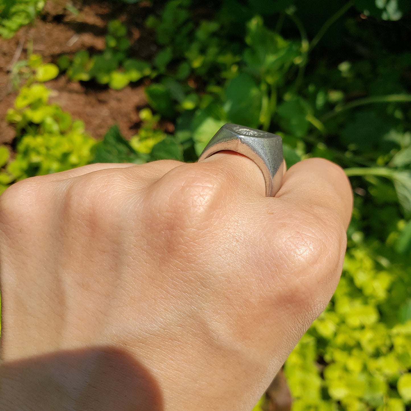 Beard wax seal signet ring