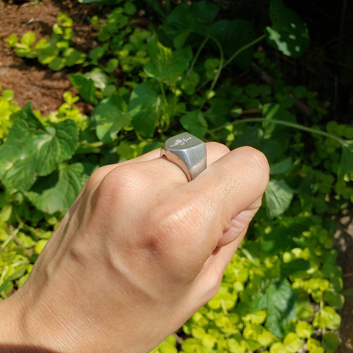 Heart dagger wax seal signet ring