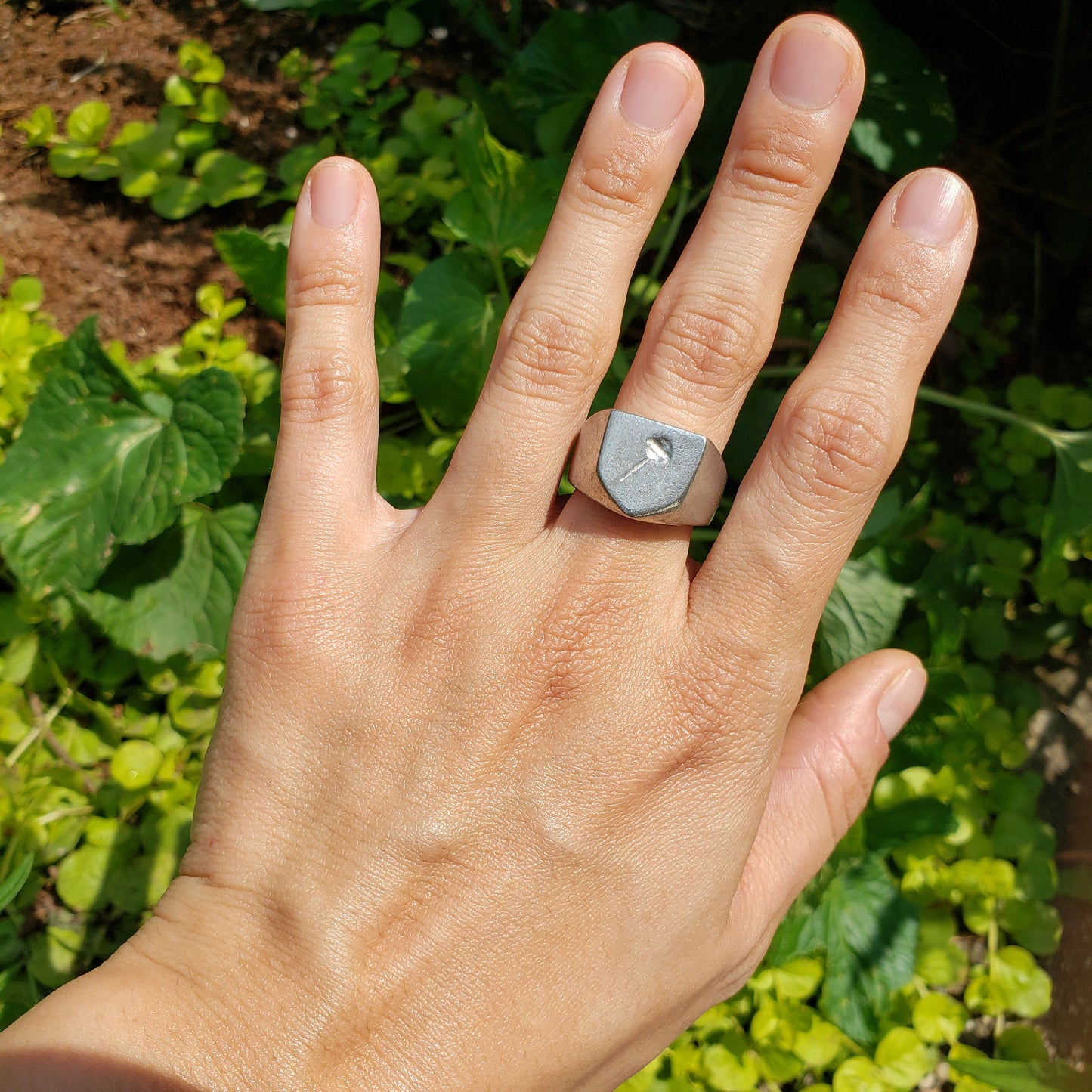 Lollipop wax seal signet ring