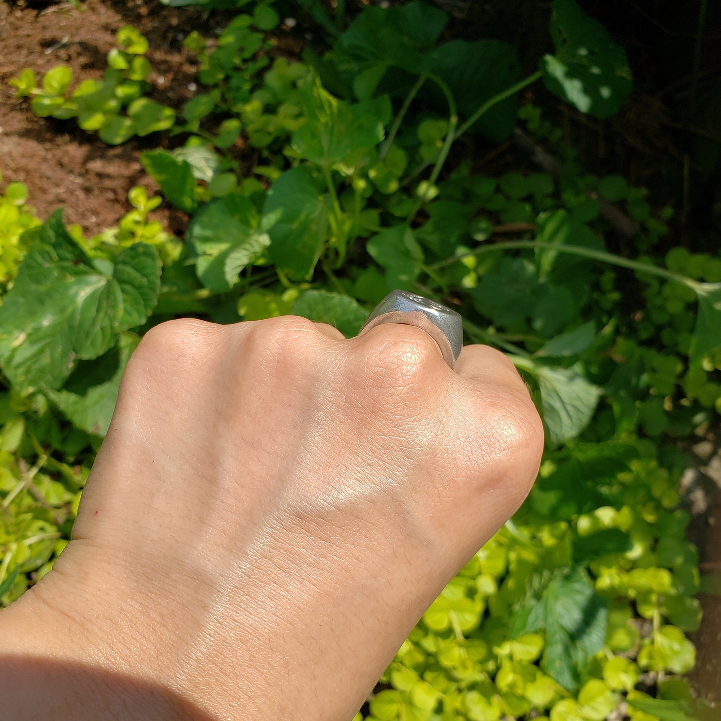 Pisces fish wax seal signet ring