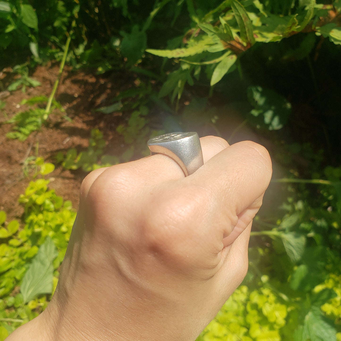 Pollinator fairy wax seal signet ring