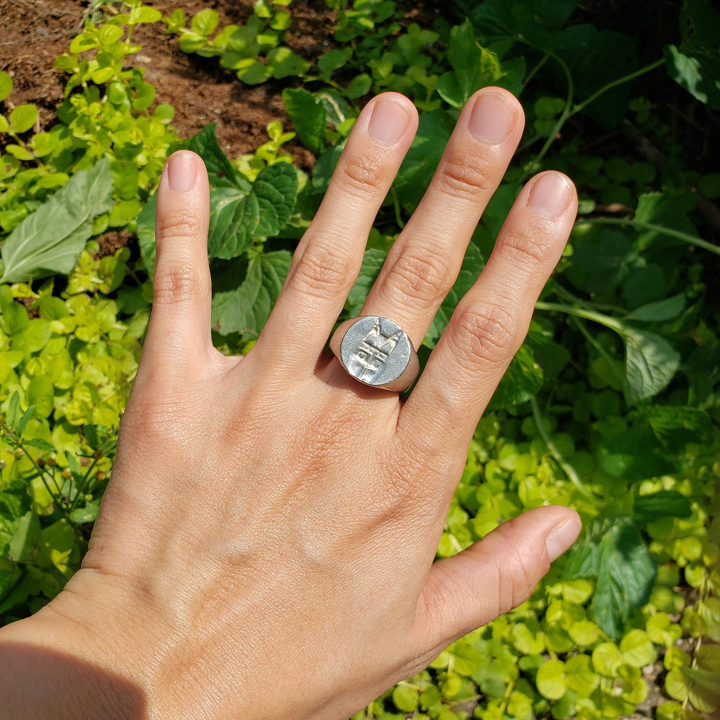 Wedgie wax seal signet ring