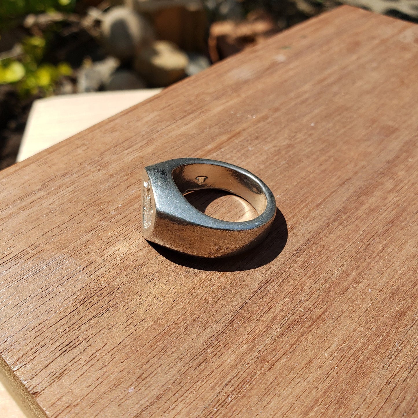 Strawberry wax seal signet ring