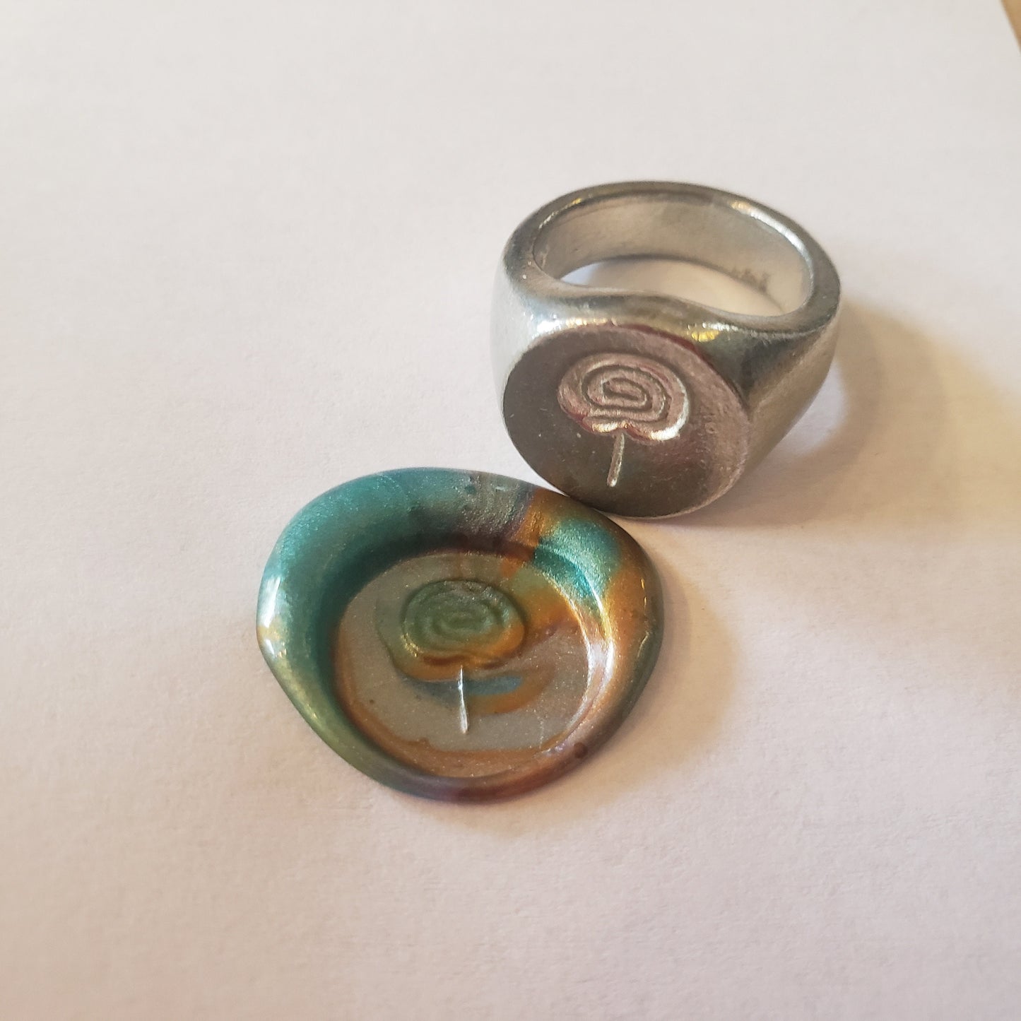 All day sucker wax seal signet ring