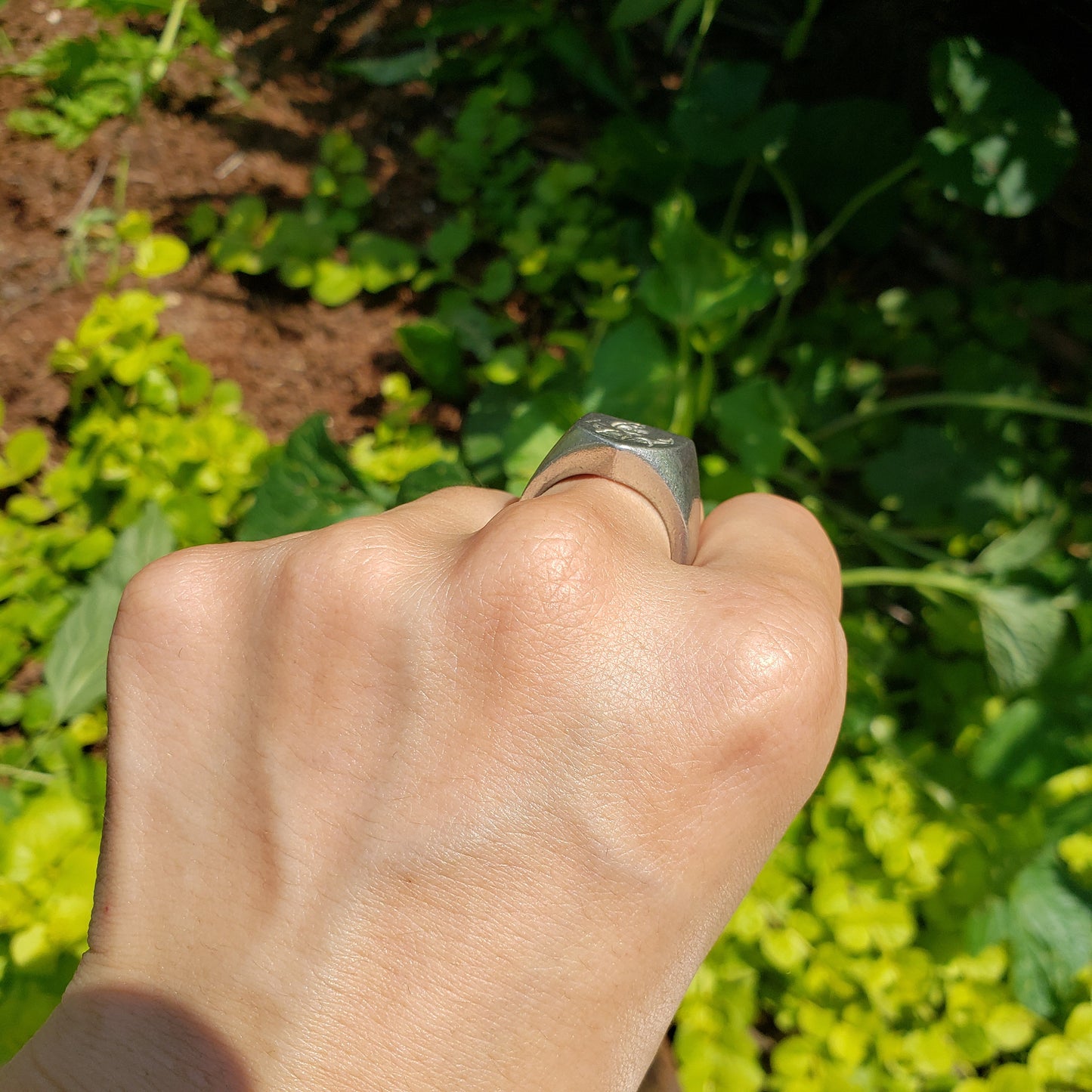 Anchor wax seal signet ring