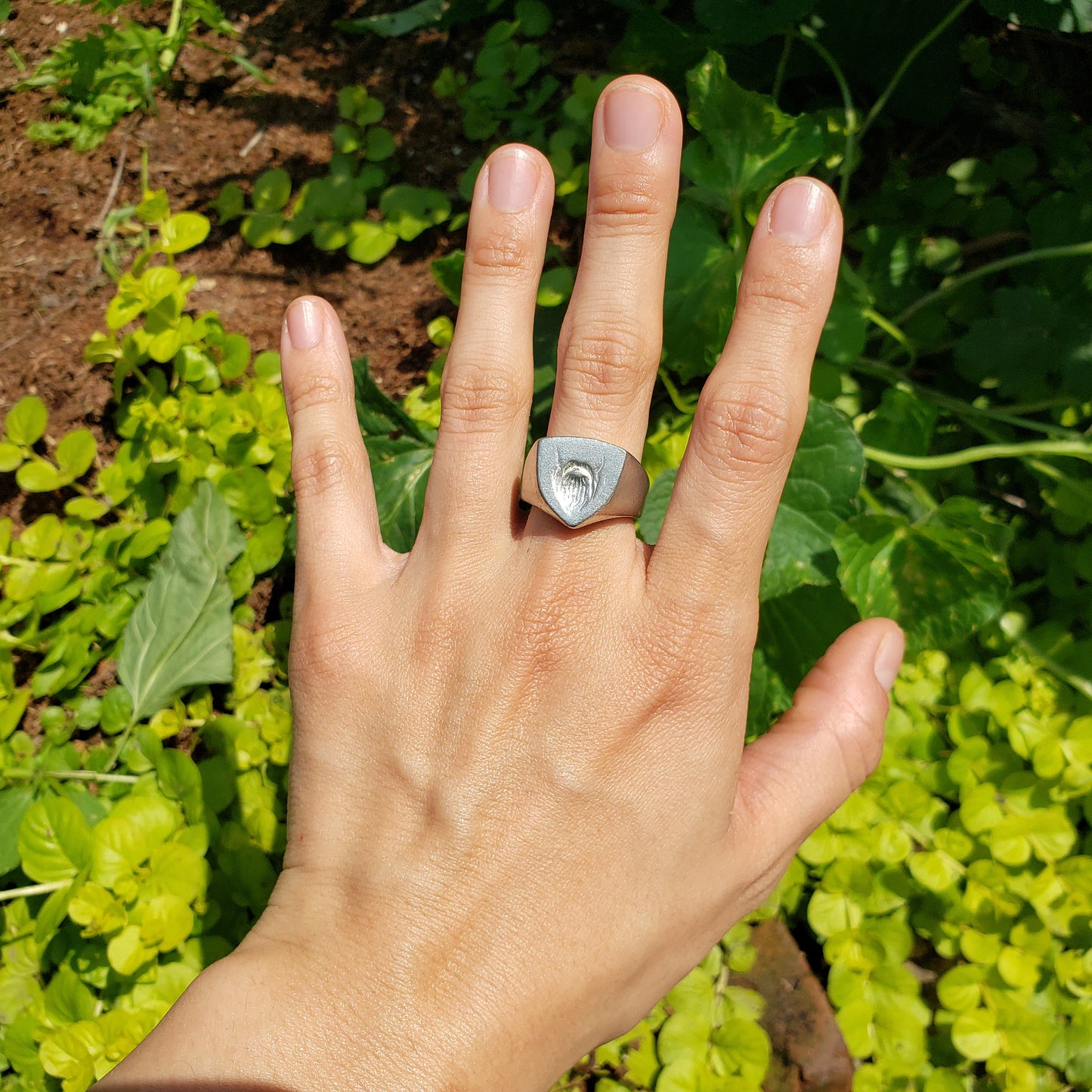 Beard wax seal signet ring