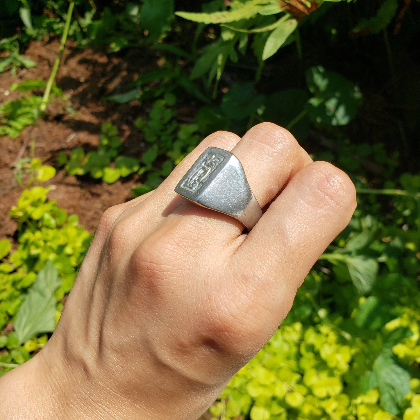 Sleeping Hermaphroditus wax seal signet ring