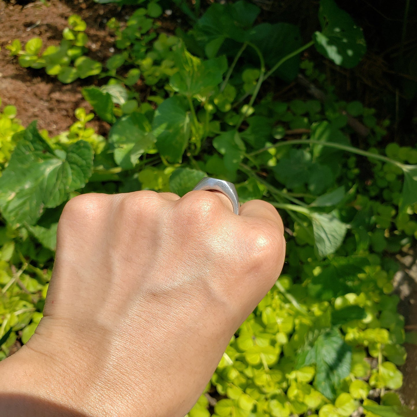 Laurel wreath wax seal signet ring