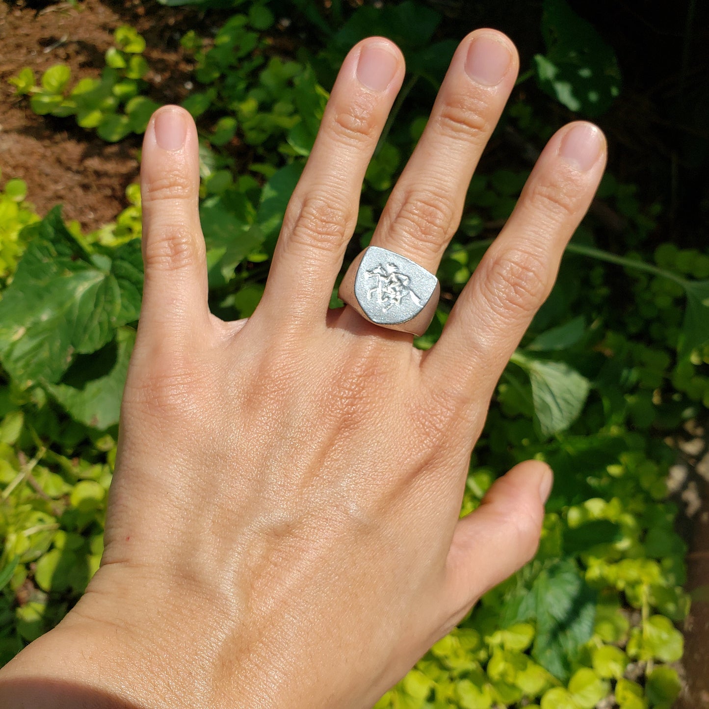 Pony express wax seal signet ring