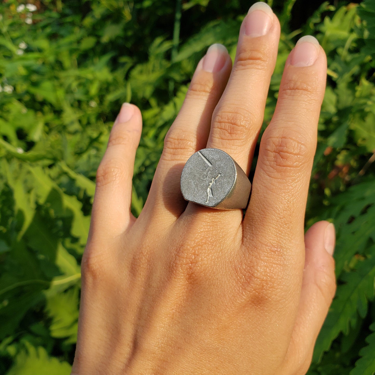 Caber toss throw wax seal signet ring