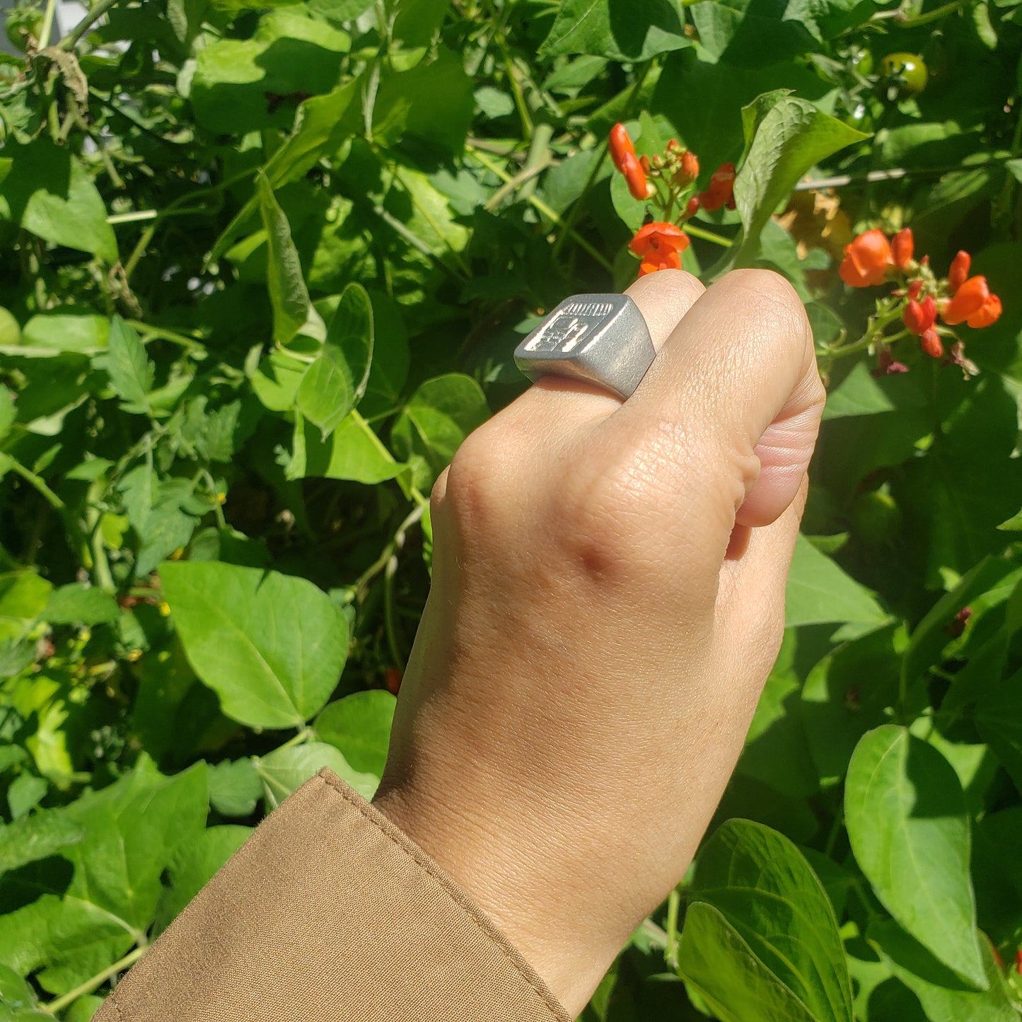 Grocery shop wax seal signet ring