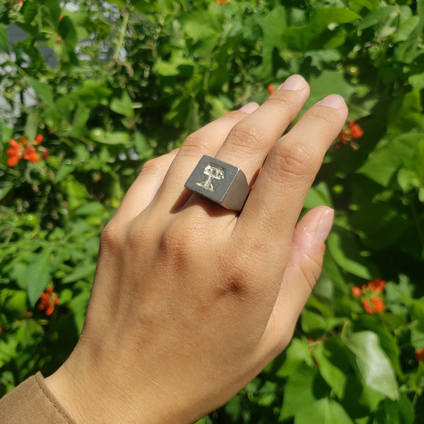 Pillory wax seal signet ring