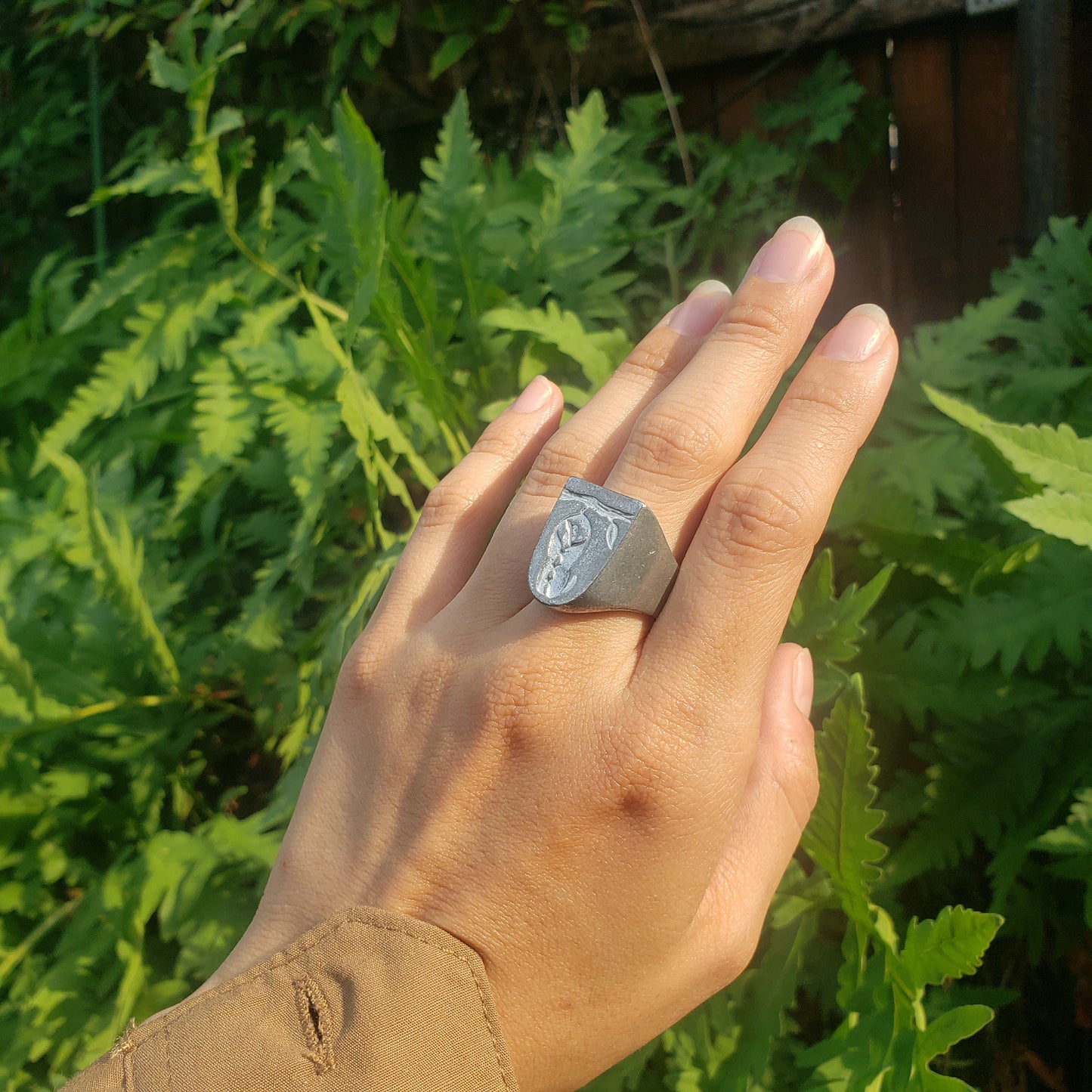 Tailorbird wax seal signet ring