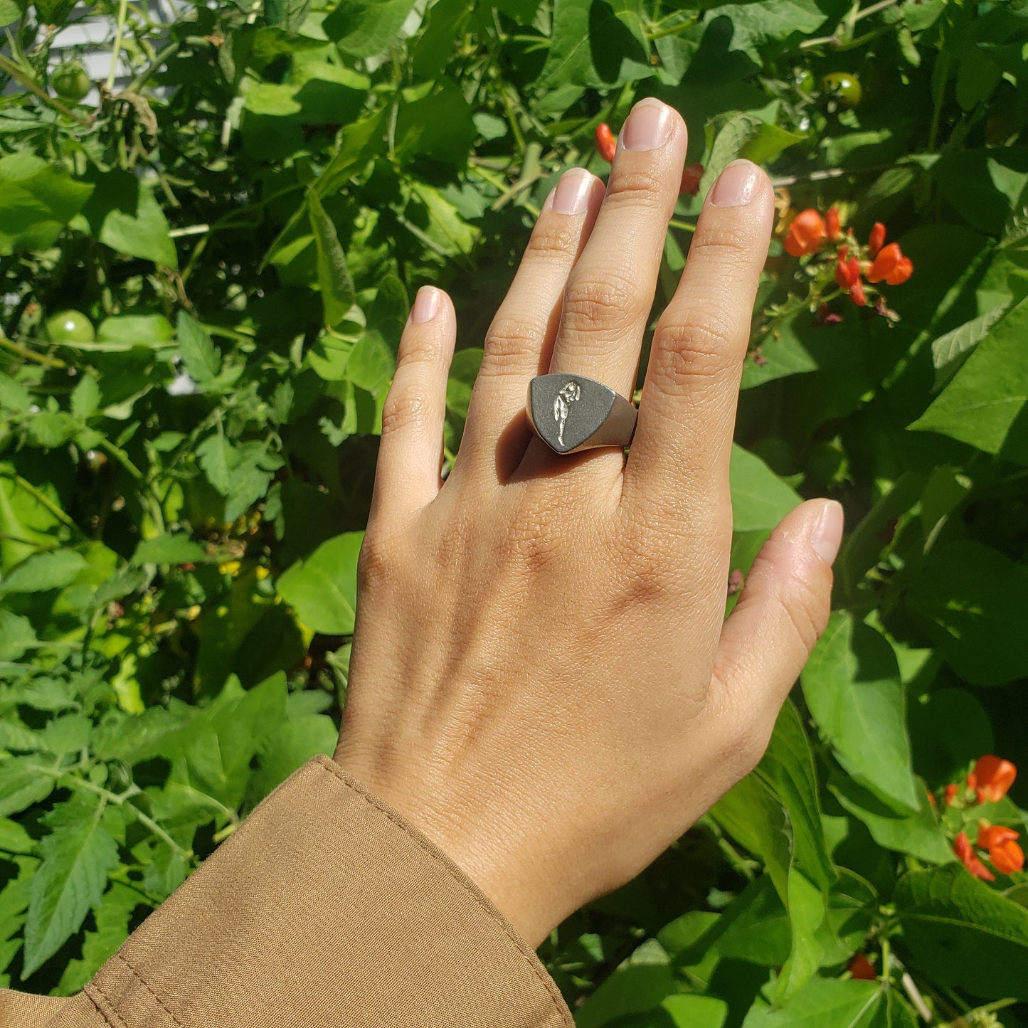 Muay Thai block wax seal signet ring