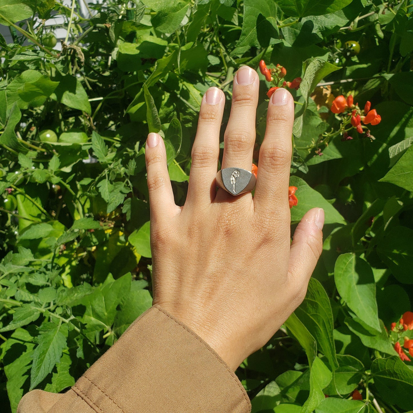 Muay Thai block wax seal signet ring