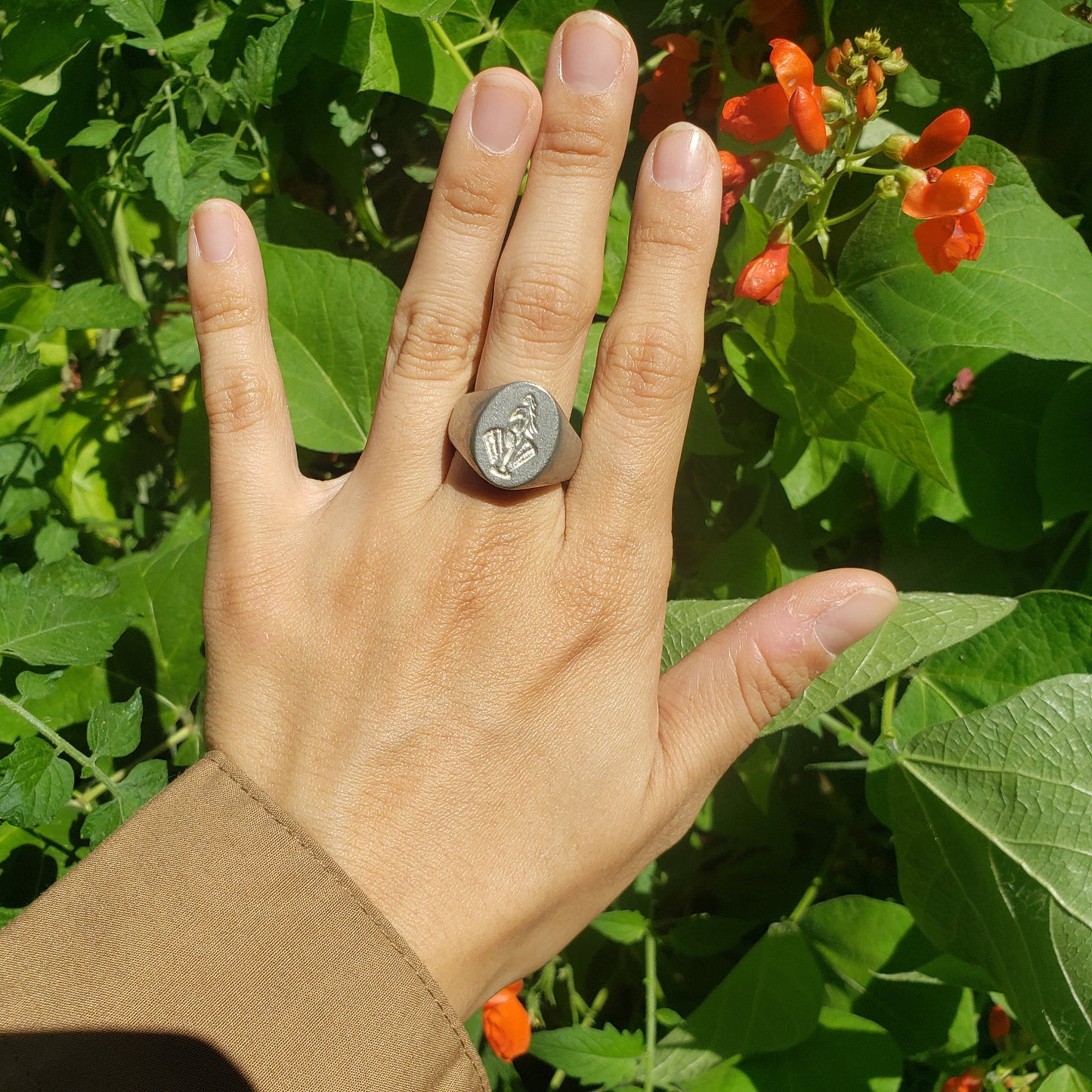 Aphrodite wax seal signet ring