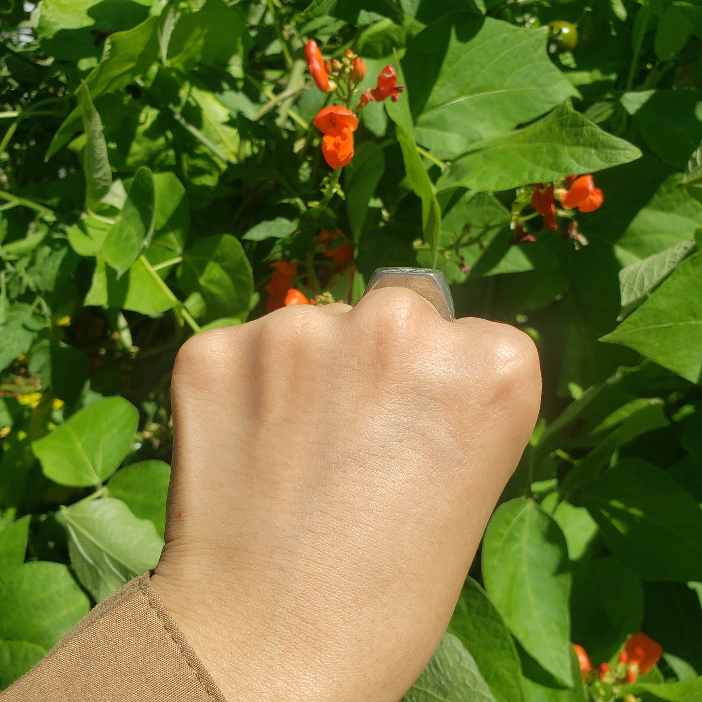 Carrot bunny wax seal signet ring