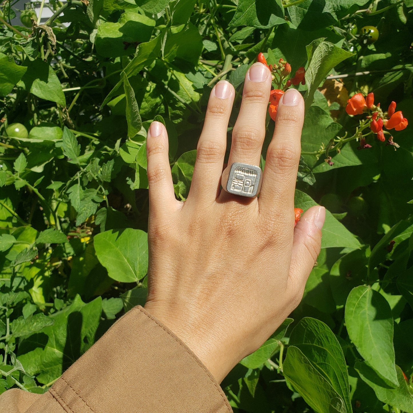 Grocery shop wax seal signet ring