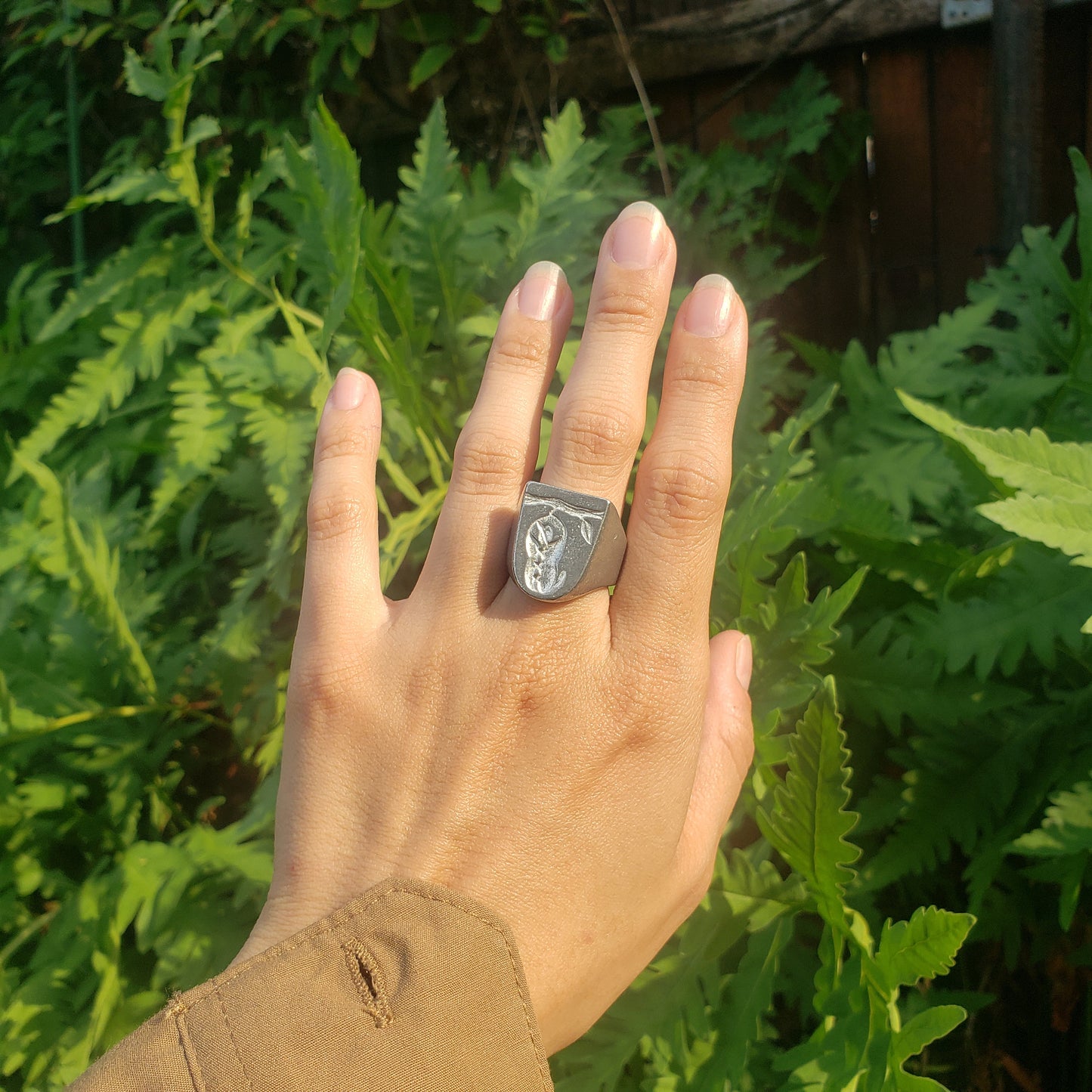 Tailorbird wax seal signet ring