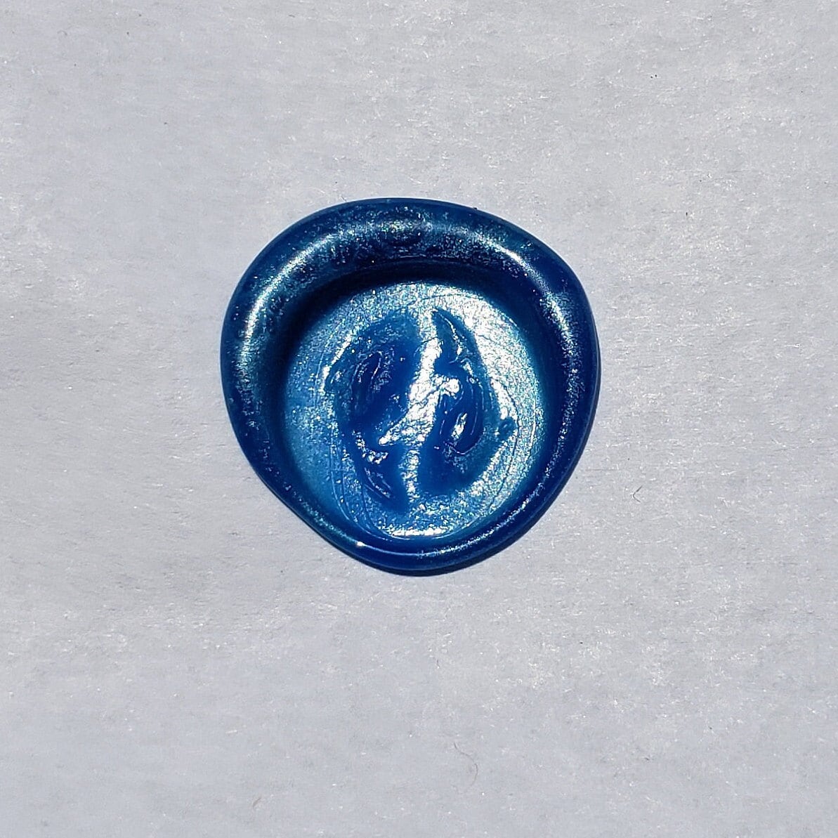 Pisces fish wax seal signet ring