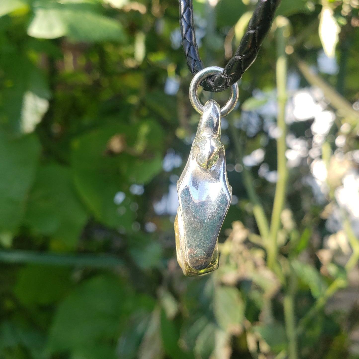 Citrine satyr pendant