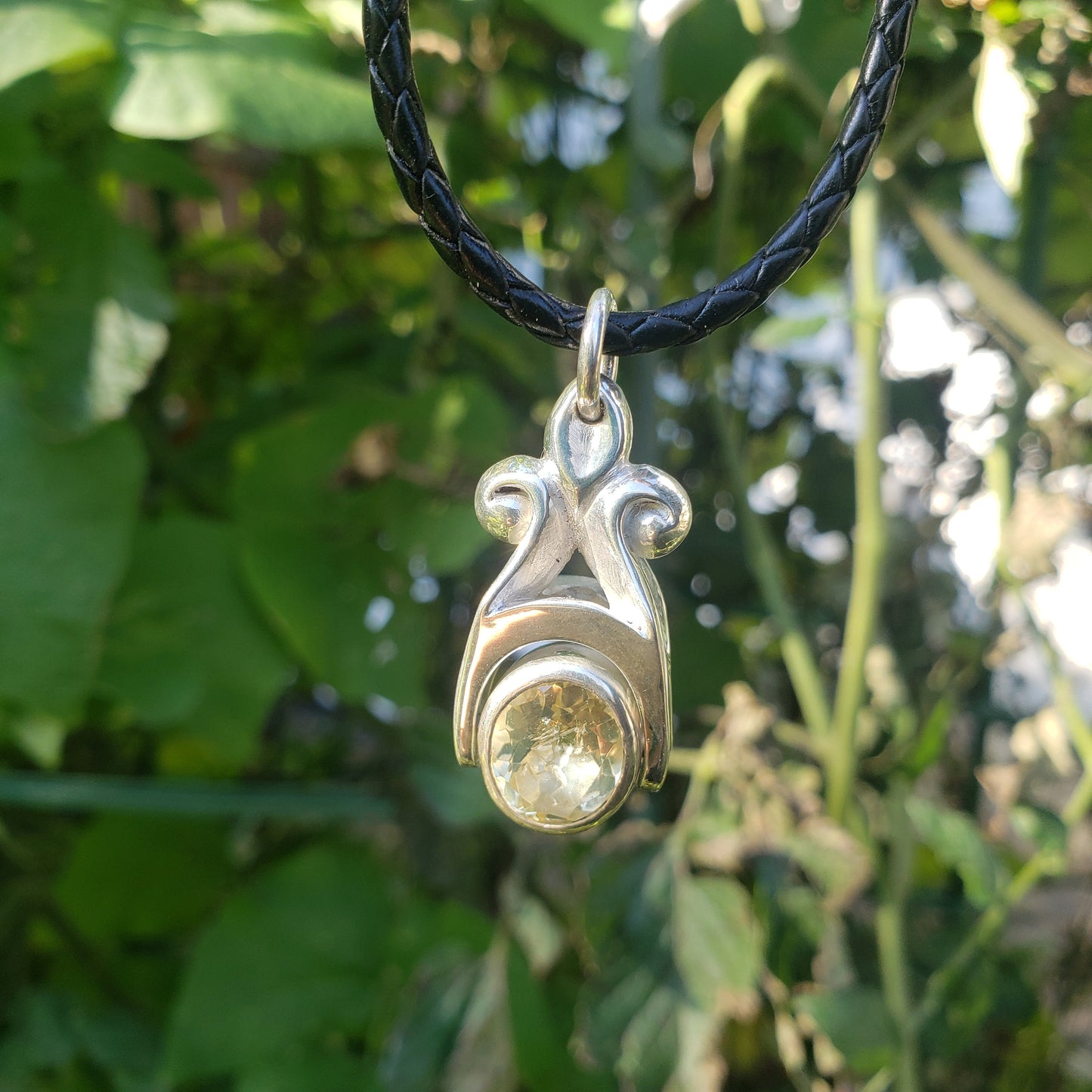 Citrine satyr pendant