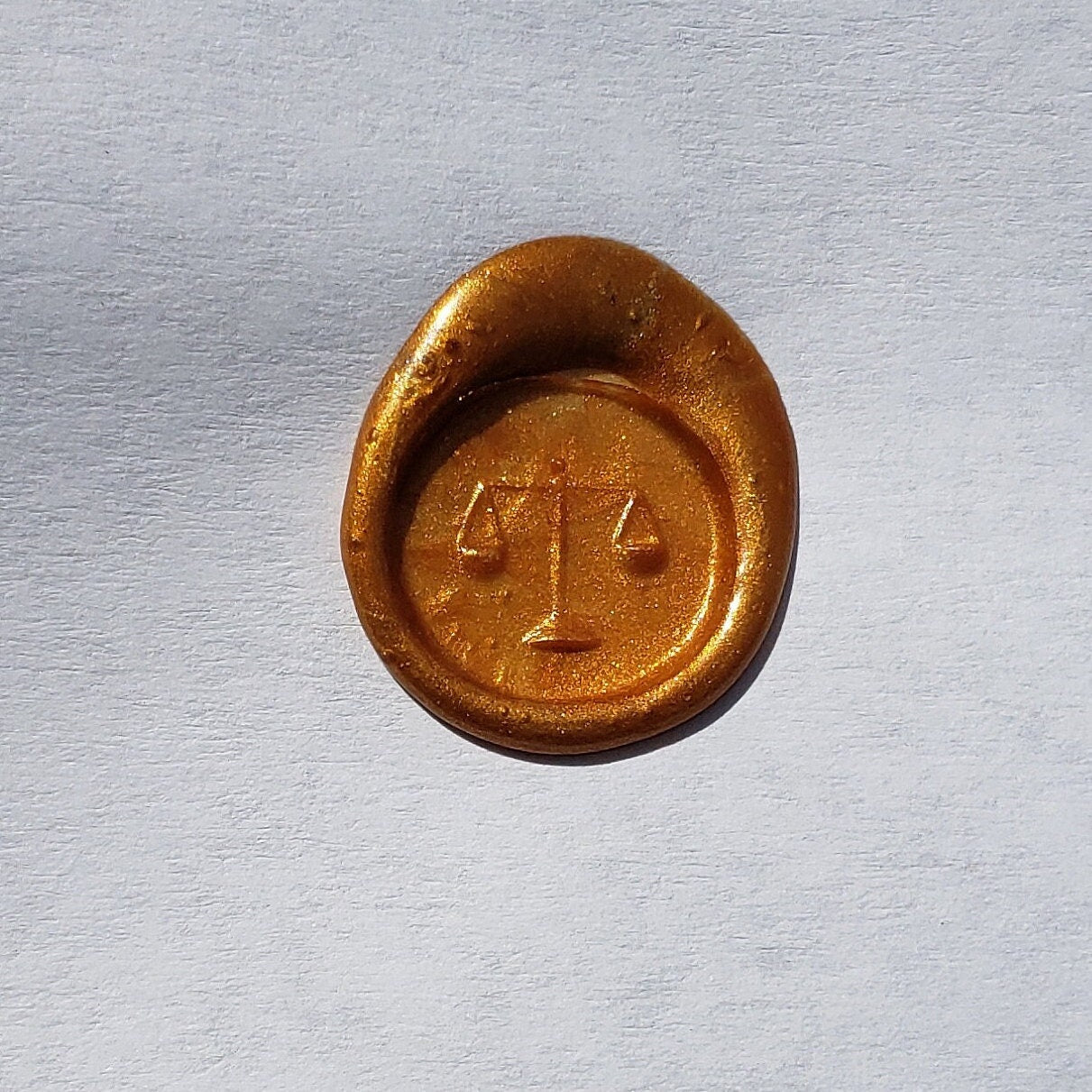 Balance Scales wax seal signet ring