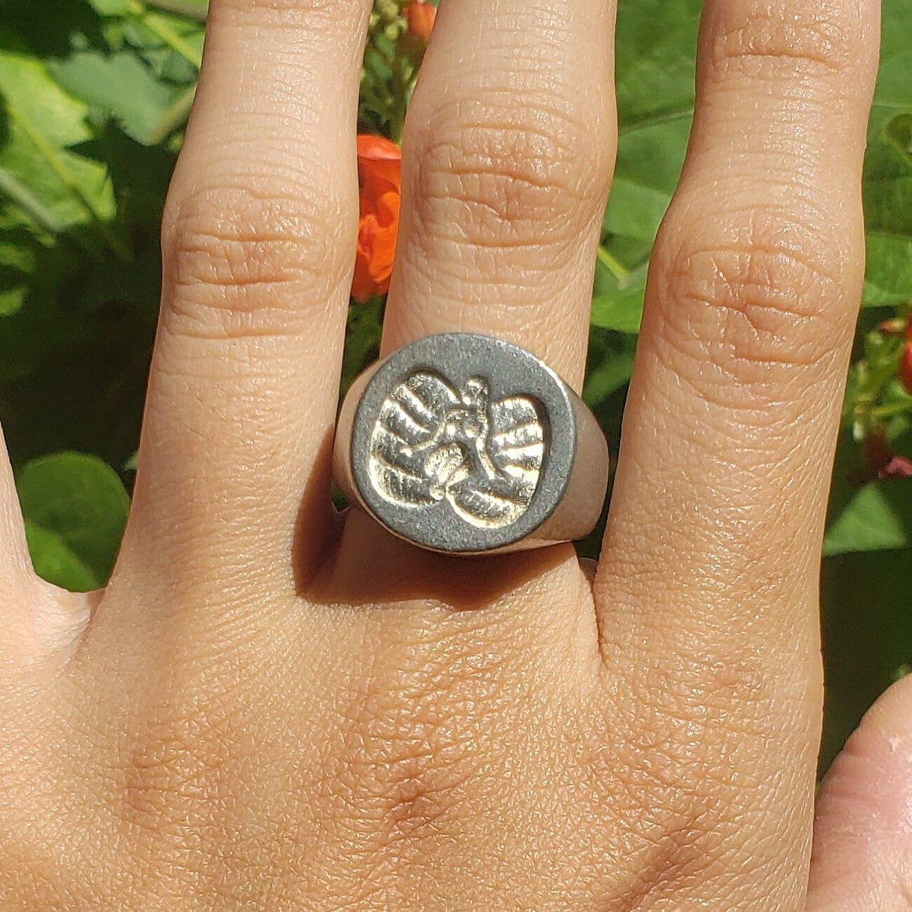 Birth of venus wax seal signet ring