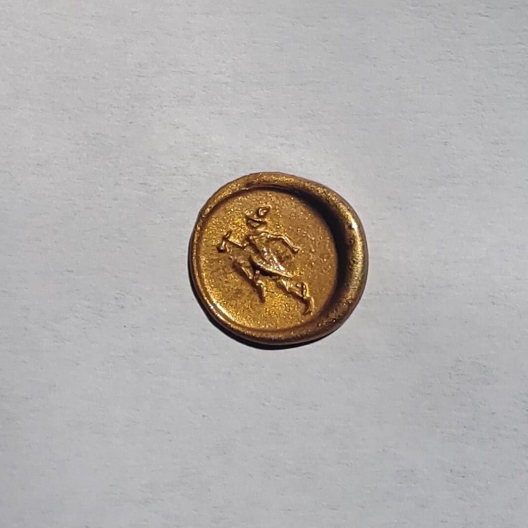 Hermes wax seal signet ring