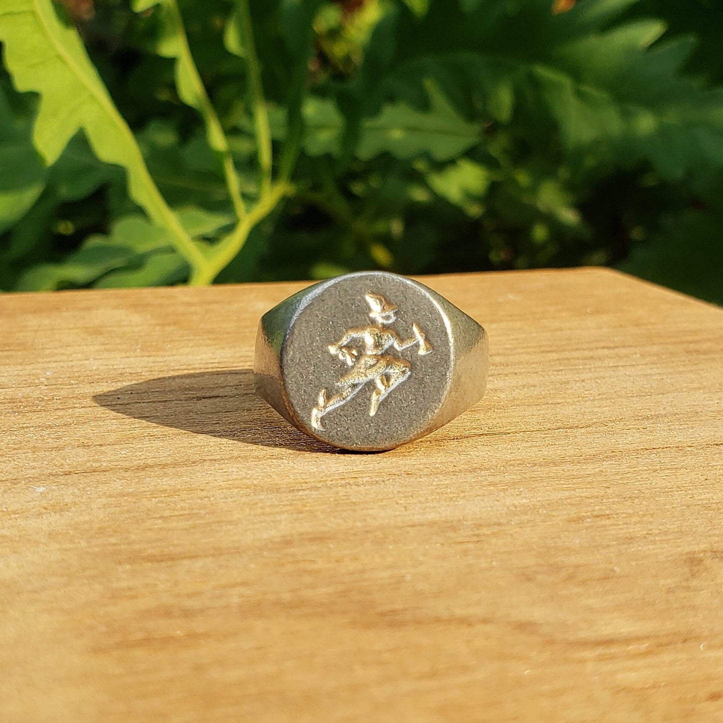 Hermes wax seal signet ring