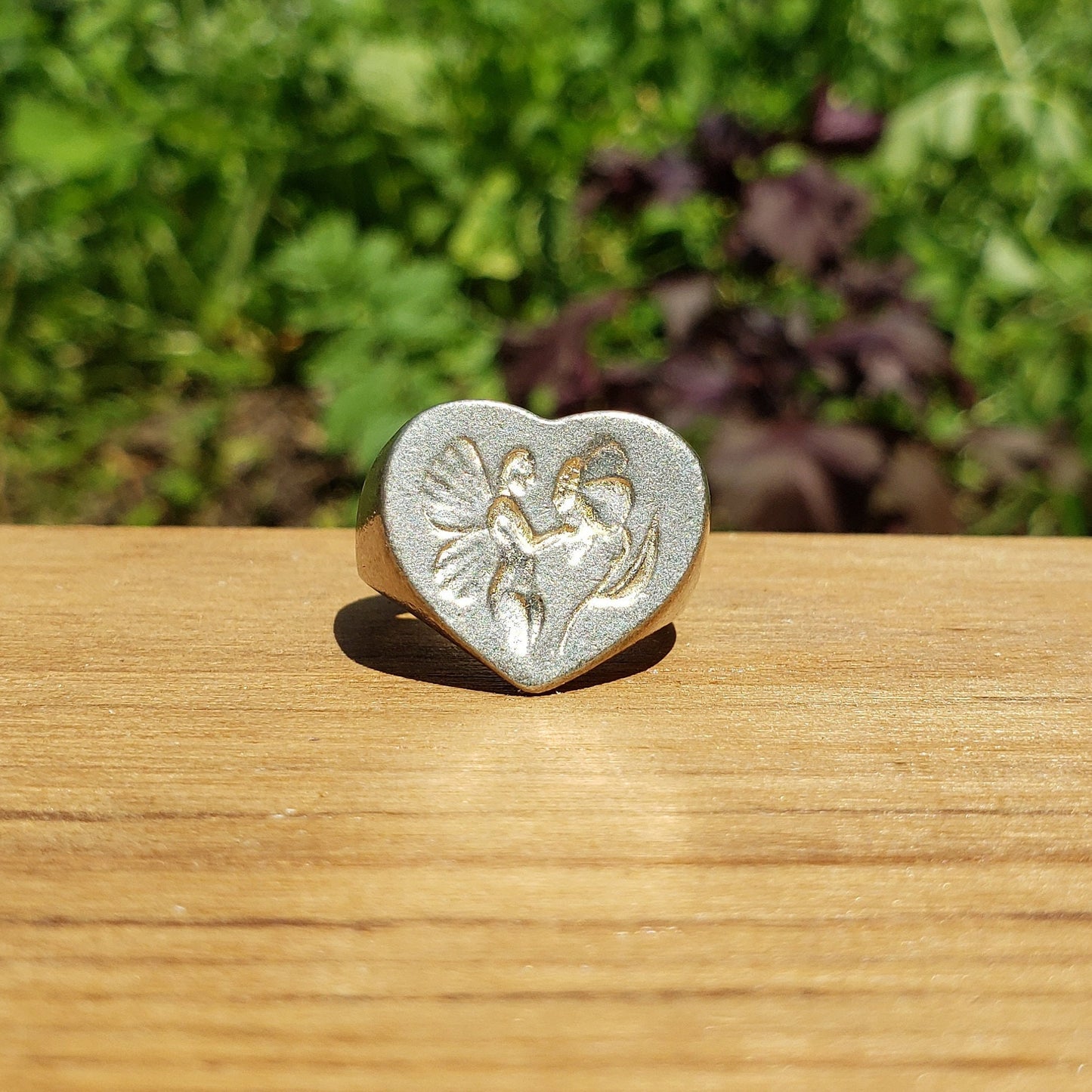 Pollinator fairy wax seal signet ring