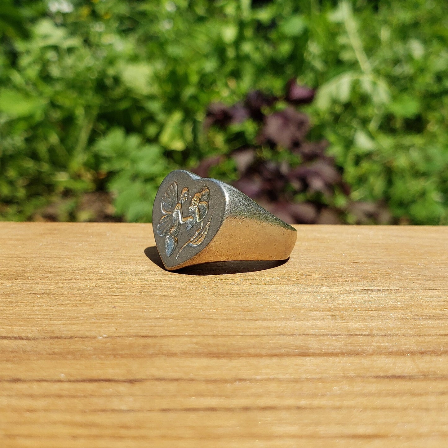 Pollinator fairy wax seal signet ring