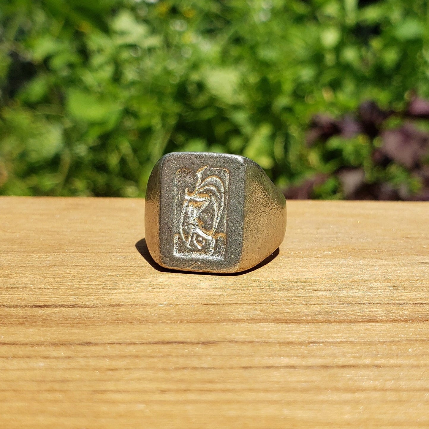 Sleeping Hermaphroditus wax seal signet ring