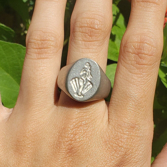 Aphrodite wax seal signet ring