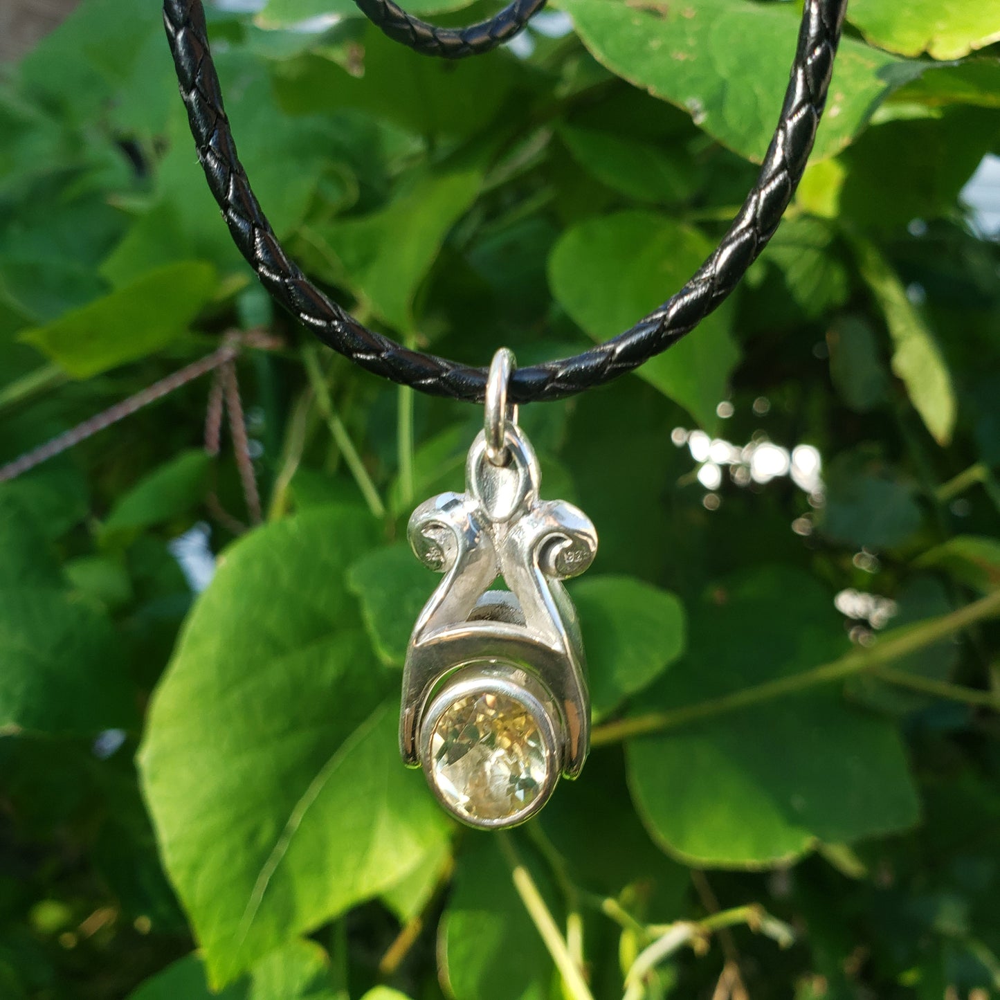 Citrine satyr pendant