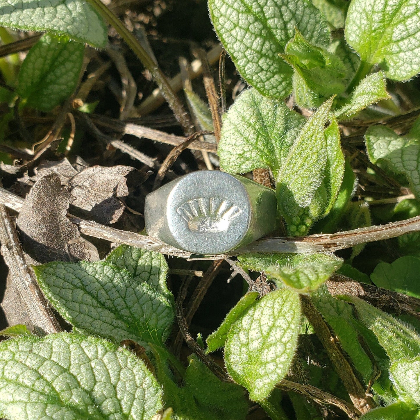 Potsticker wax seal signet ring