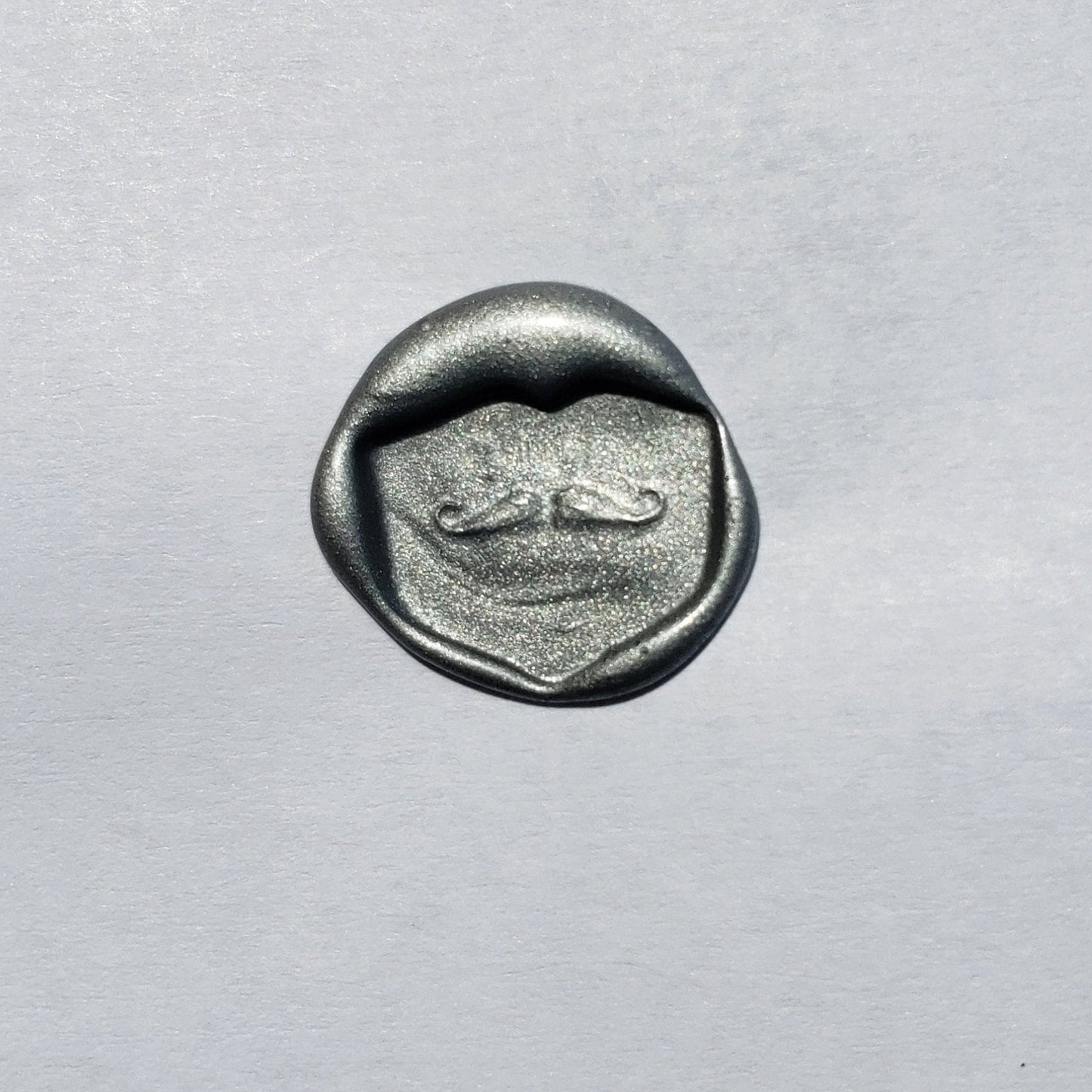 Handlebar moustache wax seal signet ring