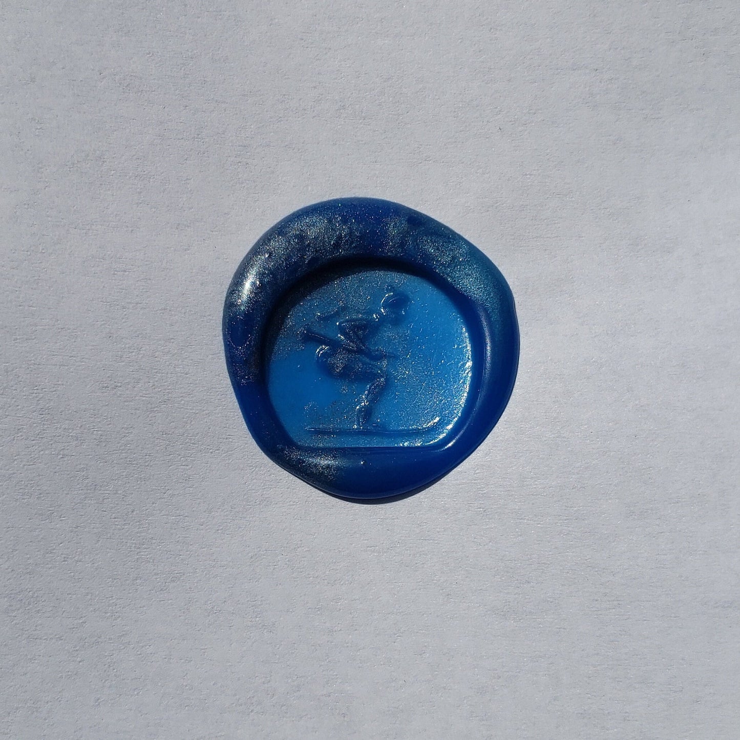 Skiing wax seal signet ring