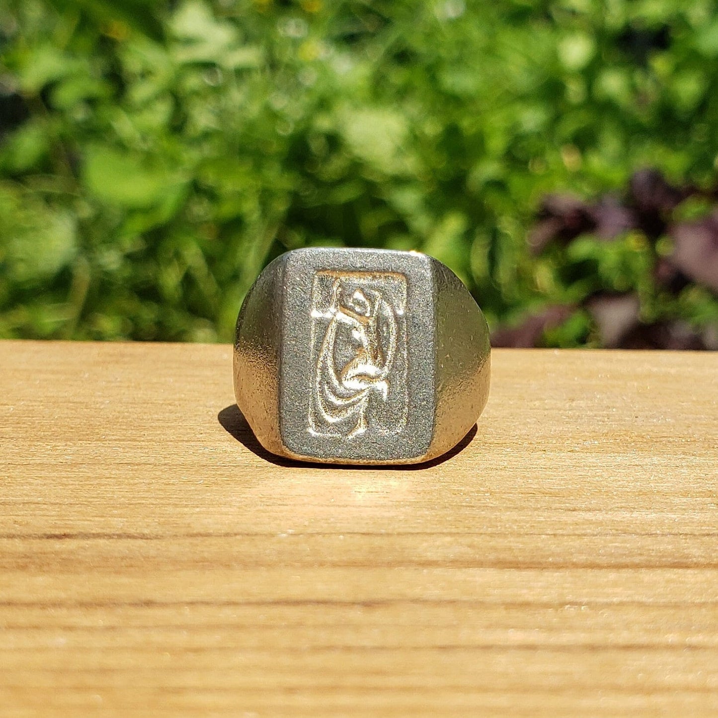 Sleeping Hermaphroditus wax seal signet ring