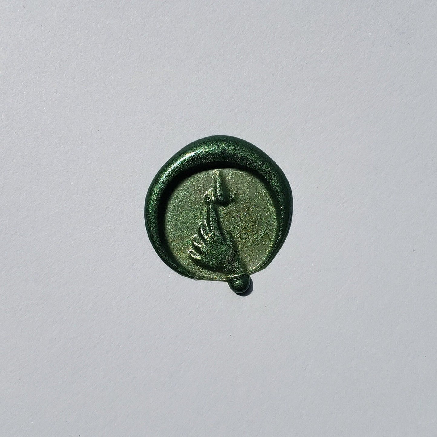 Nose picking wax seal signet ring