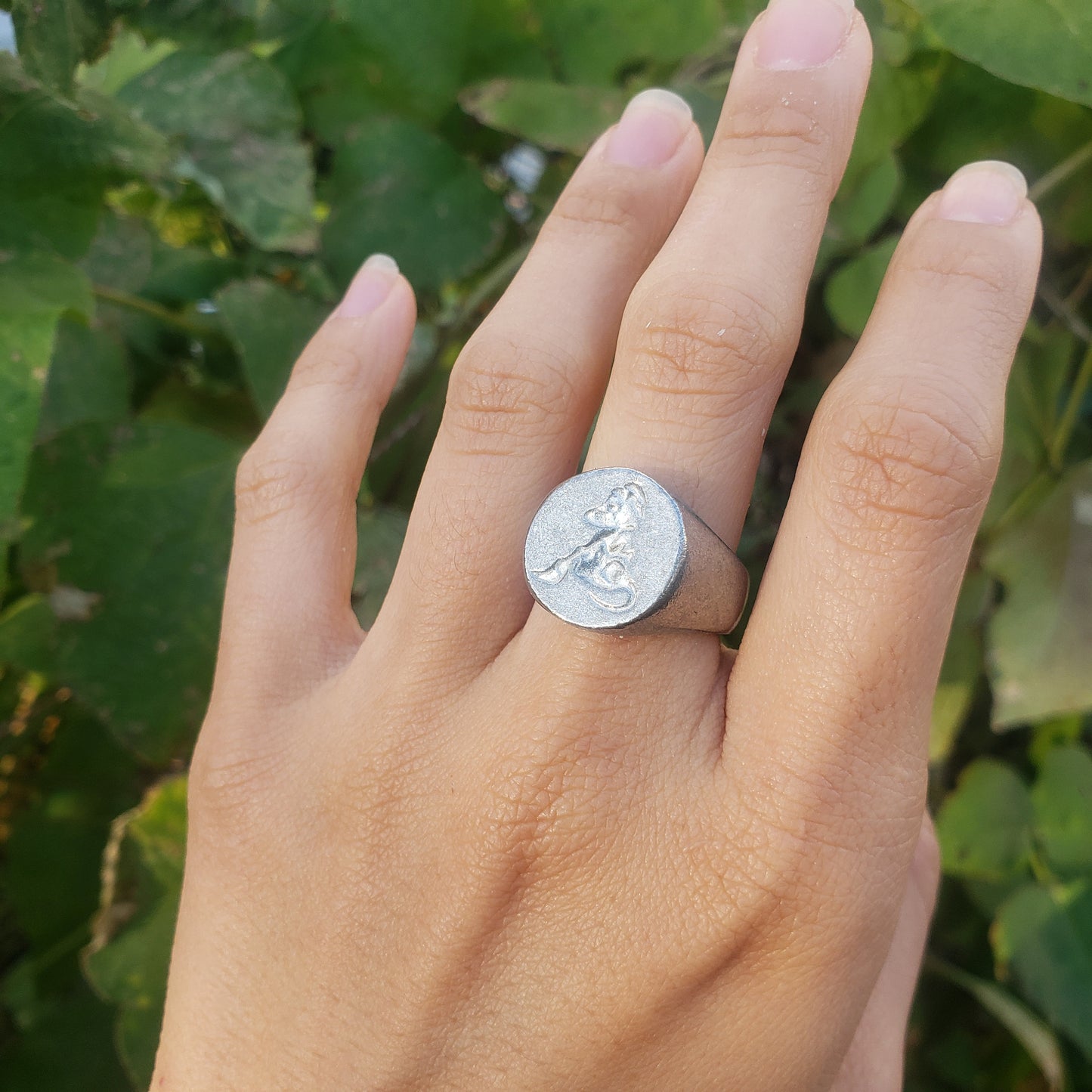 House mouse wax seal signet ring