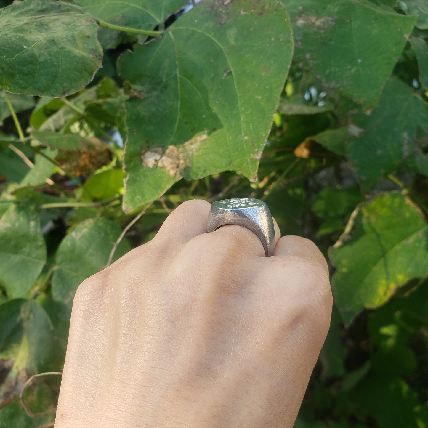 Pimpernel wax seal signet ring